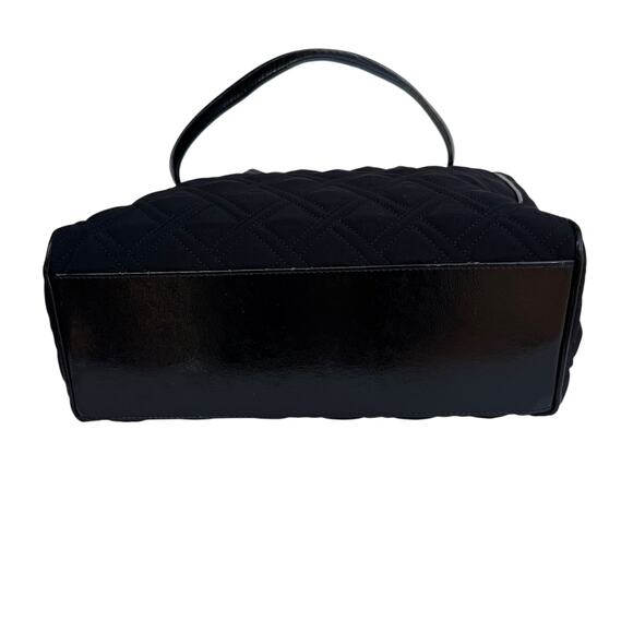 Vera Bradley Large Black Quilted Commuter Tote Bag Travel Work Purse - Picture 10 of 15